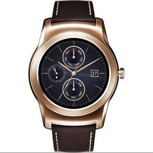 LG Urbane Unisex Smartwatch Rose Gold and Brown